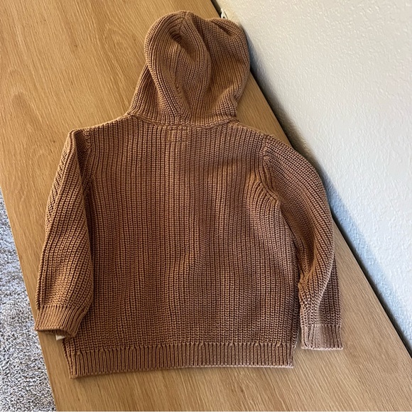 12-18 Cable Knit Hooded Cardigan - Picture 4 of 8